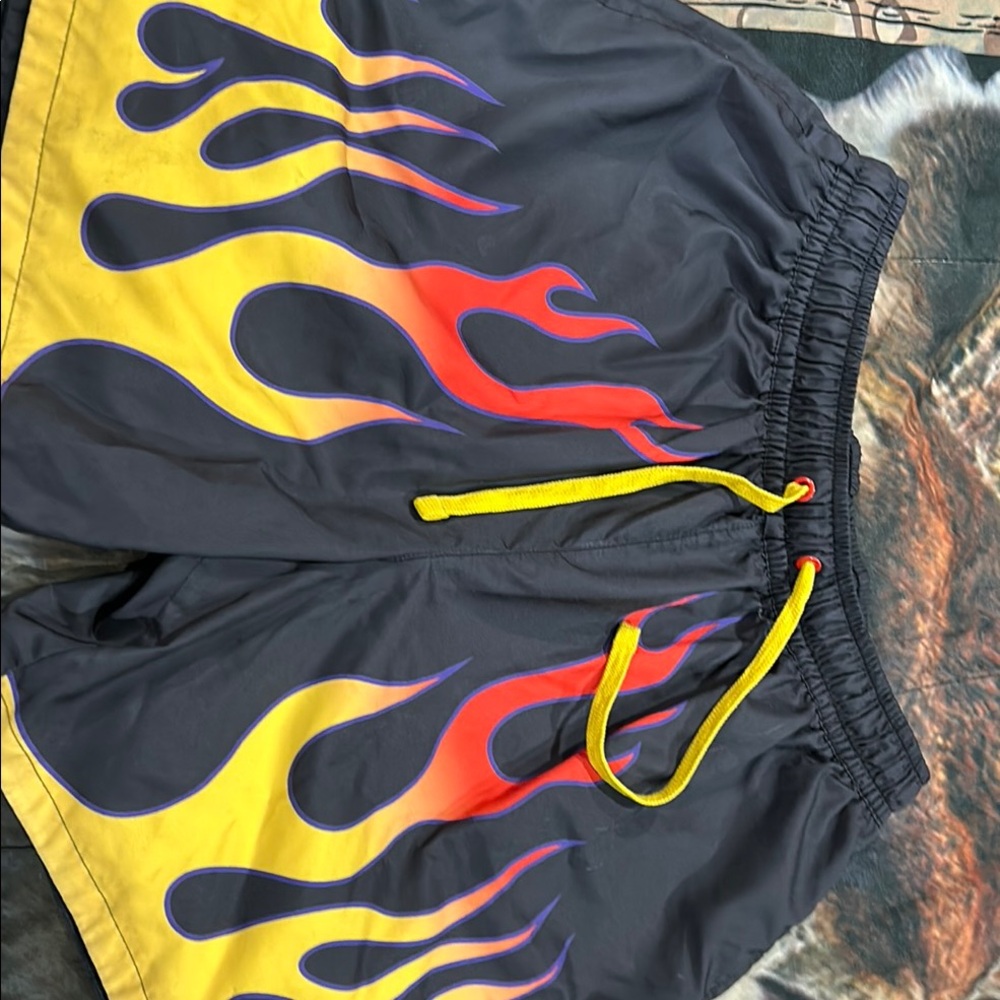 Nike flame swim trunks